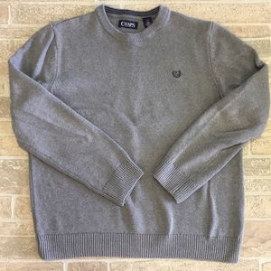 Chaps Men’s Large Gray 100% Cotton Sweater